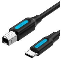 Vention Кабель для принтера, сканера, МФУ с разъемом USB 2.0 Тип C и USB тип B, провод Type C/BM длина 2 метра арт.CQUBH