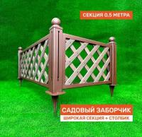 Декоративный садовый заборчик "Сетка" 527х350