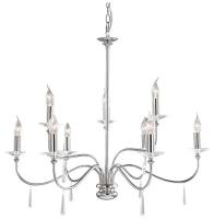 Люстра подвесная Elstead Lighting Finsbury Park FP9-POL-NICKEL, E14, 540 Вт