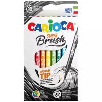 Carioca Фломастеры Super-brush, наконечник-кисть 10 цв 42937