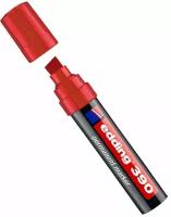 Маркер перманентный EDDING 390 PERMANENT, широкий штрих - 12 мм, красный