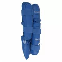 Защита голени и стопы для каратэ BestSport 1303 WKF, синий, M