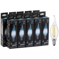 Упаковка ламп 10шт Gauss Filament Свеча на ветру 7W 580lm 4100К Е14 LED 1/10/50