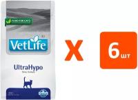 FARMINA VET LIFE FELINE ULTRAHYPO для взрослых кошек при пищевой аллергии (0,4 кг х 6 шт)