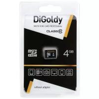 Карта памяти (DIGOLDY 4GB microSDHC Class10 - без адаптера SD)