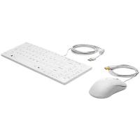 Комплект HP 1VD81AA Keyboard and Mouse Healthcare Edition White USB