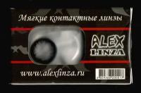 Цветные контактные линзы ALEX LINZA (EOS), WBK-1-Black, -4 / 14.8 / 8.9, 2шт