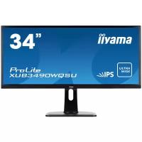 34" Монитор Iiyama ProLite XUB3490WQSU-1, 3440x1440, 75 Гц, AH-IPS