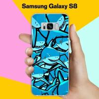Силиконовый чехол на Samsung Galaxy S8 Акулы 10 / для Самсунг Галакси С8