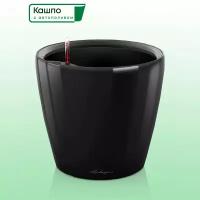 Кашпо с автополивом Lechuza CLASSICO Premium 35 LS черное D36 H33 см