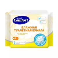 Влажная туалетная бумага Comfort smart с ромашкой, 42 шт