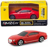 Машинка металлическая Uni-Fortune RMZ City 1:64 The Bentley Continental GT 2018 (цвет красный)