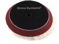 Круг полировочный из стриженого меха "Shine Systems" Stripy Wool Pad 155мм. SS541