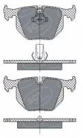 SCT SP271, тормозные колодки, дисковые, задние