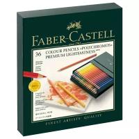 Faber-Castell Карандаши цветные Polychromos, 36 цветов (110038) зеленый