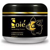 SOIE Нежно-золотая очищающая пузырьковая маска Carbonated Gold Bubble Clay Mask