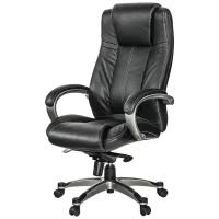 Кресло руководителя Easy Chair 604 ML кожа черная, пластик