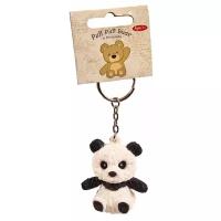 Игрушка-антистресс Junfa toys Pull Pull Bear Панда на брелке, черный/белый