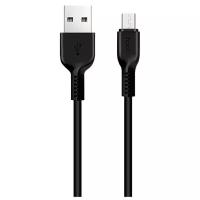 Кабель зарядки и синхронизации данных USB HOCO X20 Flash для Micro USB, 2.4 A, длина 1.0 м, черный, 6957531068822