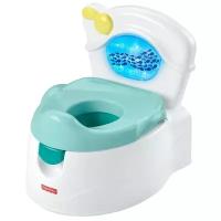 Fisher-Price горшок See me Flush Potty, белый/голубой