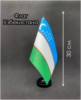 Настольный флаг. Флаг Узбекистана
