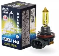 Галогенная лампа AVS ATLAS ANTI-FOG BOX желтый H8.12V.35W (коробка-1шт.)