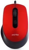 Мышь проводная беззвучная Smartbuy ONE 265-R красная (SBM-265-R)