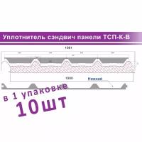 Уплотнитель кровельный сэндвич-панели ТСП-К-B