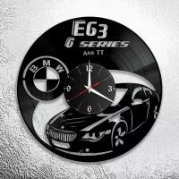 Настенные часы из виниловой пластинки с изображением BMW X6 E63