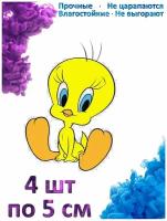 Наклейка на авто "Tweety сильвестр бабушка"