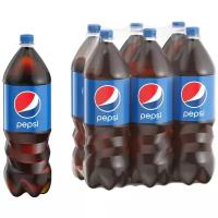 Газированный напиток Pepsi Cola, 2 л, пластиковая бутылка, 6 шт