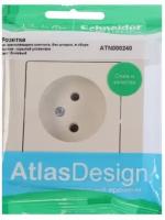 Розетка Schneider Electric ATN000240 AtlasDesign, 16 А, бежевый