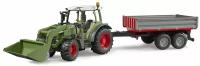 Bruder Трактор Bruder Fendt Vario 211 с фронтальным погрузчиком + трейлер 02182