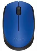 Мышь беспроводная Logitech M170, 1000dpi, Wireless, Синий/Черный, 910-004647