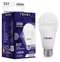 Лампа светодиодная 30Вт А70 4000К Е27 176-264В TOKOV ELECTRIC TKE-A70-E27-30-4K