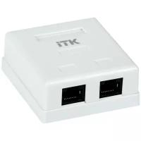 Розетка информационная 2мод. RJ45 CAT.6 настен. ITK, IEK CS2-1C6U-22 (1 шт.)