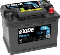 Exide Eс542 Classic_аккумуляторная Батарея! 19.5/17.9 Евро 54Ah 500A 242/175/175 EXIDE арт. EC542