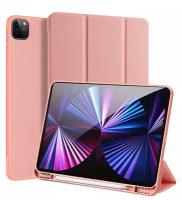 Чехол премиальный для Apple iPad Pro 12.9" / 2022 / 2021 / 2020 с местом для стилуса, розовый