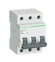 Автоматический выключатель Systeme Electric 3P 25А тип С 4,5кА City9 Set C9F34325 / аналог EZ9F34325 - 1 шт