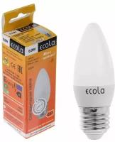 Ecola Лампа светодиодная Ecola "свеча", E27, C37, 6 Вт, 4000 K, 101x37 мм, дневной белый