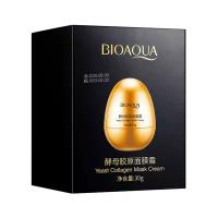 Bioaqua Yeast Collagen Mask Cream Увлажняющая крем-маска с яичным экстрактом и дрожжами, 30 г