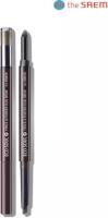 Карандаш-пудра для бровей The Saem Eco Soul Pencil & Powder Dual Brow 02 Deep Brown