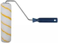 Валик полиакрил/полиэстер/хлопок, с желтой полосой, каркасная система, диам. 40/60 мм, ворс 6мм, 230 мм 02098