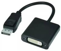 Видео адаптер Orient C307 DisplayPort на DVI M-F кабель 0.2 метра - чёрный