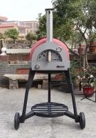 Газовая глиняная печь для пиццы, Пицца Печь Газовая, купольная печь, мобильная версия (50 см)