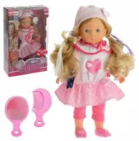 Кукла DIMIAN Miss Anna, интерактивная 40 см, светящиеся волосы, со звуковыми эффектами. BD1363NRU-M37