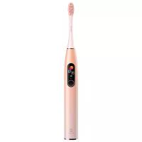Электрическая зубная щетка Oclean X Pro, отбеливание зубов, 1 сменная насадка, 3 режима очистки, звуковая, российская версия, розовый