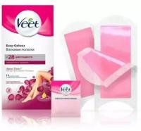 Полоски восковые Veet бархатная роза, 10 шт