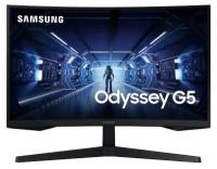 27" Монитор Samsung Odyssey G5 C27G55TQMW, 2560x1440, 144 Гц, *VA, черный