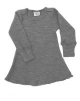 Платье шерстяное с длинными рукавами ManyMonths. Серый меланж (62-80/86 см)